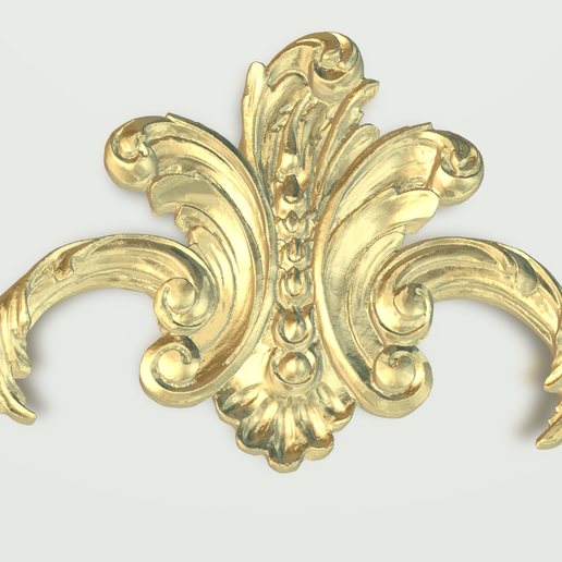 Baroque Ornamental Relief 096 STL