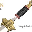 BladeAssm5.jpg Free STL file Mulan's Sword・3D print design to download