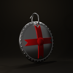 untitled8.png STL file St. George's Day Key tag・3D print object to download