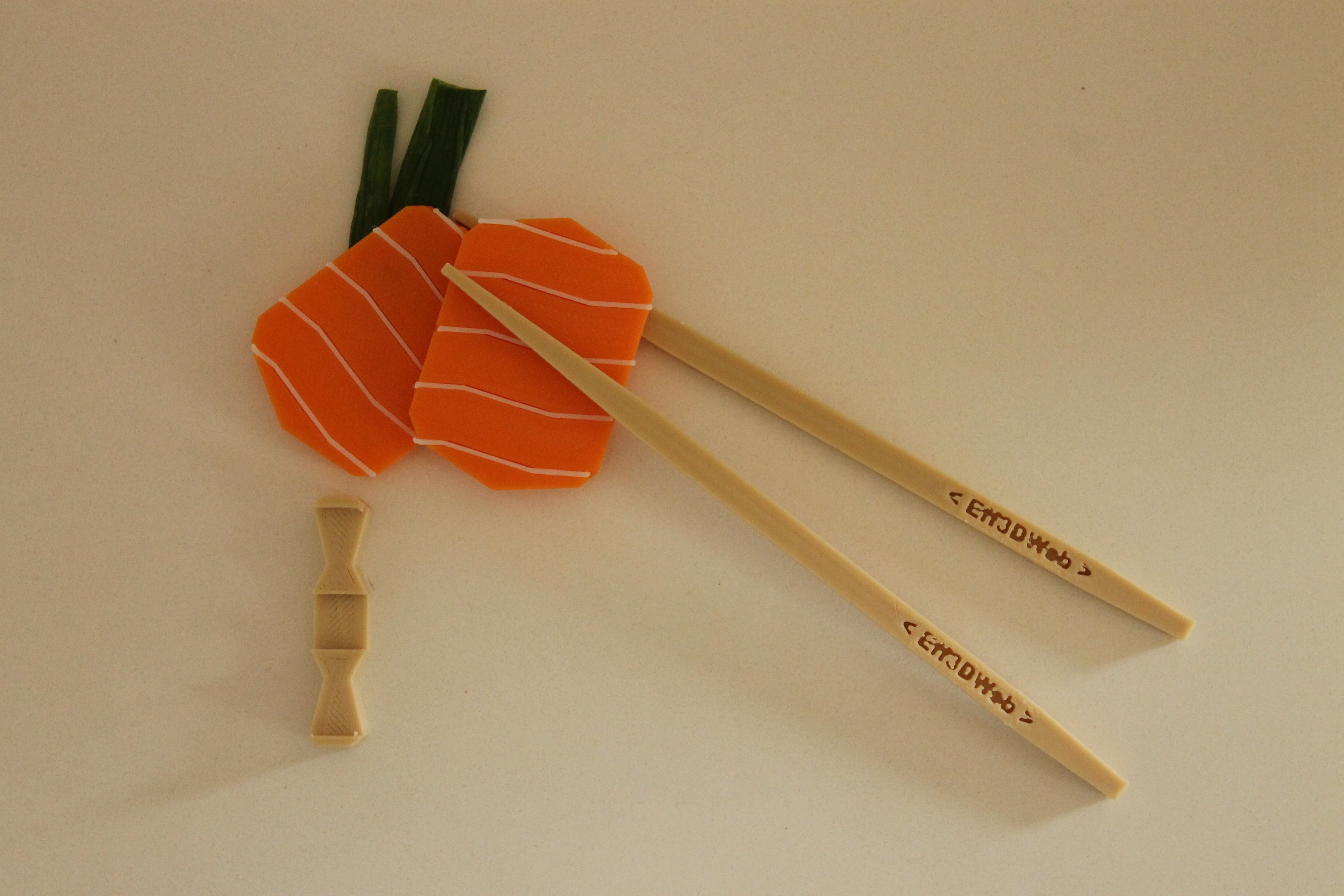 Download STL file Chopsticks Sushi • 3D print object ・ Cults