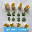 studset3.jpg Cutters (set3 ) - 24 cutters pour la pâte polymère