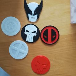 338596184_218658727424557_7688353112613287568_n.jpg STL file Marvel Coasters・3D printer model to download