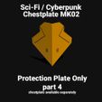 TemplateMK02part4A.jpg PROTECTIVE PLATE - PART 4 OF CHESTPLATEMK02 FACEPLATE