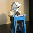 Ours polaire avec phoque (automates)