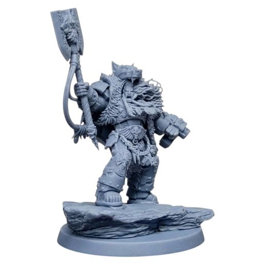 Cyber Wolf Chieftain / Sci-Fi Wolf Lord  Viking Space Warrior