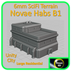 BT-b-UnityCity-NovaeHabs-B1.png BT 6mm SciFi Terrain - Large Residential Habitation