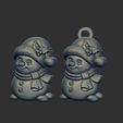 cute-iglooman-cnc-keychain-model-10.jpg porte-clés igloo man modèle cnc