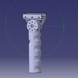 AIRSOFT POIGNEE AMOVIBLE V2 CATIA 0°.png Removable handle V2 airsoft, paintball, weapon