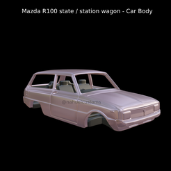 New-Project-2021-09-24T113304.175.png Fichier STL Mazda R100 state / station wagon - Carrosserie・Objet pour imprimante 3D à télécharger