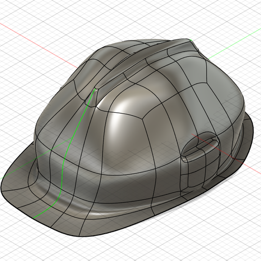 Casco Minimalista Construcción 3D model