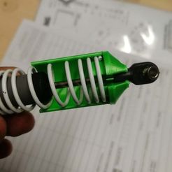 IMG_20200603_205138.jpg Free STL file Traxxas Rustler 4X4 VXL Shock Absorber・3D print design to download