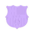 Club Barca no tolerance.stl Barcelona Club Highly detailed multimaterial logo shield badge multimaterial