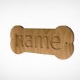 sign-dog.193.jpg 3D sign for a dog house,stl model a sign with your animal's name,3d model sign with the name of a dog or cat, also STL,DXF,EPS,swg file