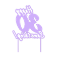 30s_NoCandle.stl "Happy 30 Something!" Geburtstagstorte Topper