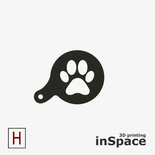 paw stencil for coffee