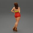 Girl-0016.jpg Pretty girl wearing a mini skirt bikini 3D Print Model