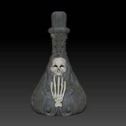 potion-skull.jpg STL-Datei POTION SKULL - MOLD BATH BOMB, SOLID SHAMPOO・3D-druckbares Modell zum Herunterladen