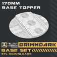 170mm-Base-Topper.jpg 3D file Grimmdark Base Collection・3D printable model to download, FalloutHobbies