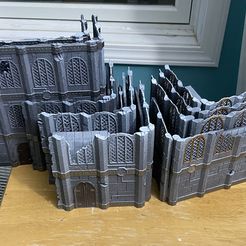 3D printable Folding Modular Terrain: Gothic Ruins Set • made with