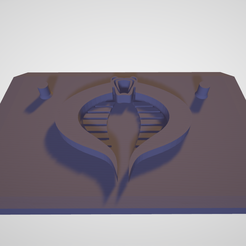 cobra-base.png Fichier STL gratuit Base pour figurine 6" du Serpent à Capuche aimant le culte militarisé.・Objet pour impression 3D à télécharger