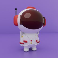 01.jpg Archivo STL Pequeño astronauta・Diseño imprimible en 3D para descargar, akash-3d