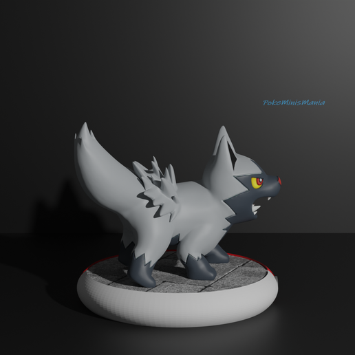 Poochyena3.png Poochyena pokemon 3D print model