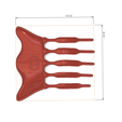 female-braid-hair-comb-08-v12-d21.png FRENCH PLEAT HAIR COMB Multi purpose Female Style Braiding Tool hair styling roller braid accessories for girl headdress weaving fbh-08C 3d print cnc