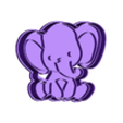 elefante v1.stl Elephant Cookie Cutter / Elephant Cookie Cutter