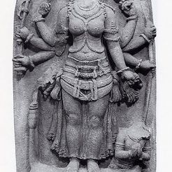 1988_160_display_large.jpg Free OBJ file The Goddess Durga Victorious over the Buffalo Demon, Mahisha (Mahishasuramardini)・Design to download and 3D print, metmuseum