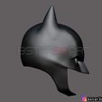 03.jpg Batman Helmet-The Batman 2021-Robert Pattinson-DC comic Fan Art 3D print model