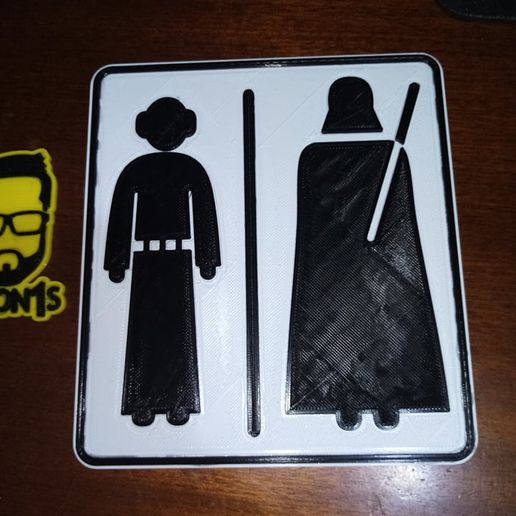 Star Wars Bathroom Poster. 3D model