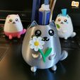 pict20.jpg So Kawaii cat super cute and funny [piggy bank, box, pot, decorative character]