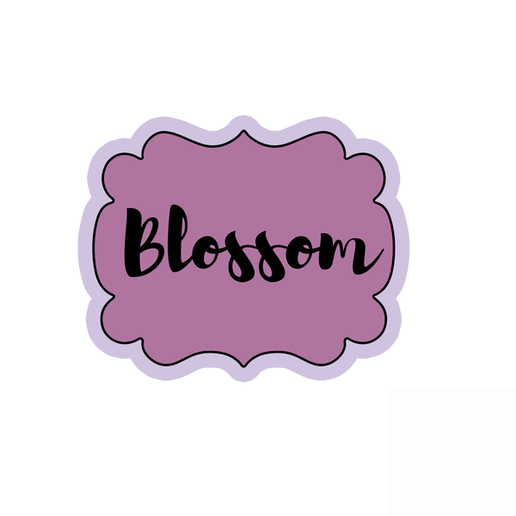 Custom Name Frame Cookie Cutter STL – Personalized Plaque 3D Print File