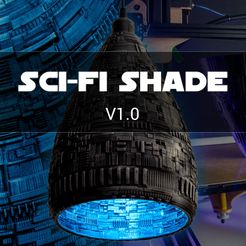 Gumroad-Poster-square.jpg Archivo 3D Pantalla Sci-Fi Lamp・Diseño para descargar y imprimir en 3D