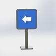 Sign-2.jpg Direction Sign Board Miniature 3D Model