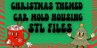 Christmas Themed Car Freshies Mold Housing STL File