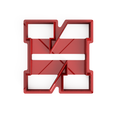 Varsity-N-2.png Archivo STL Varsity Style Letter N Cookie Cutter・Diseño para descargar y imprimir en 3D