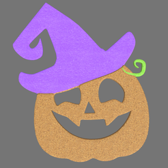 Halloween_Cookies_Pack_01_05_Render_01.png STL file Halloween Pumpkin Cookie // Design 05・Template to download and 3D print