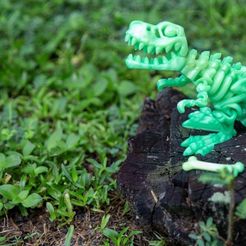 Squelette T-Rex dinosaure Flexi Factory à imprimer sur place