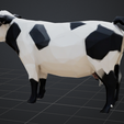2t.png Low Poly Cow – 3D Printable Model (OBJ, FBX, STL)