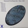 Oval_bases_Tiles135C_promo.png Набор овальных оснований - плитка с текстурой 135C (60-170 мм) | Идеально подходит для настольных игр и ролевых игр