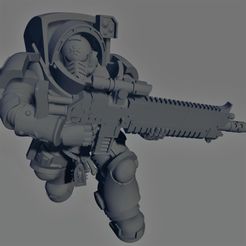 Dark Crusader - Heavy Infantry - Executor Bolt Rifle - 03.jpg Бесплатный 3D файл Отряд тяжелой пехоты Темных Крестоносцев・3D-печатный дизайн для скачивания
