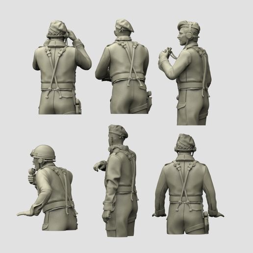 🪖 British tank crew ww2・ STL File for 3D printing・Cults