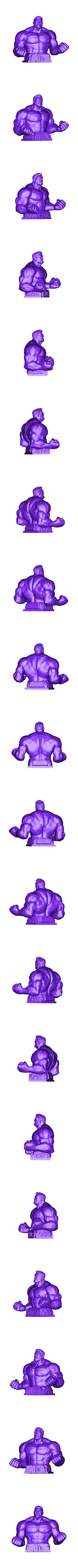 HULK by JS studio.stl ハルク胸像
