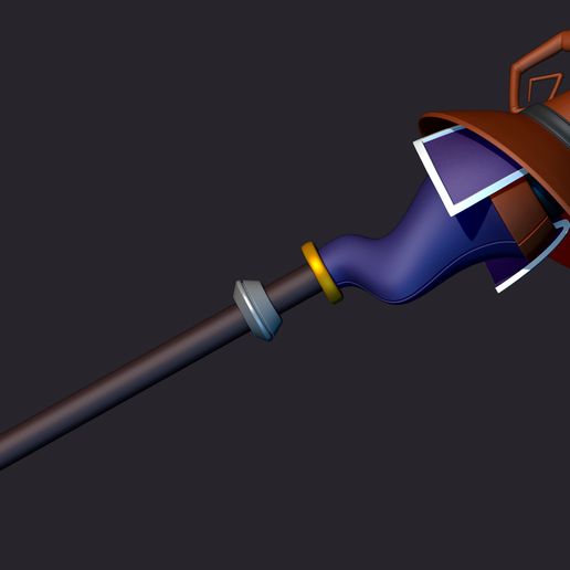 Render.jpg Kingdom Hearts - Cosplay Prop - Donald, Bastón de mago