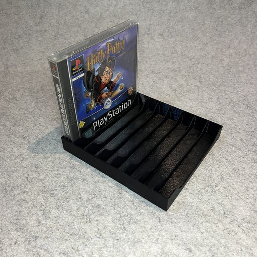Games stand holder for PlayStation One games (PSX, PS1, PS One)