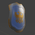 eagle shield ready.png Medieval Eagle Emblem Shield 3d model