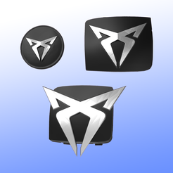 FRONTAL.png STL-Datei Kit Umwandlungen Embleme Sitz zu Cupra. Leon mk3 (2012-2020)・Design zum Herunterladen und 3D-Drucken