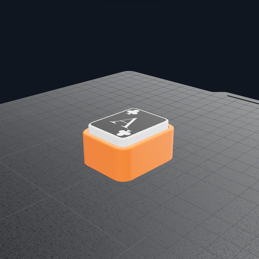 Gaming Fidget Clicker -  card ace clubs  (Includes SVG File + Editable Bambu Studio Color Project)