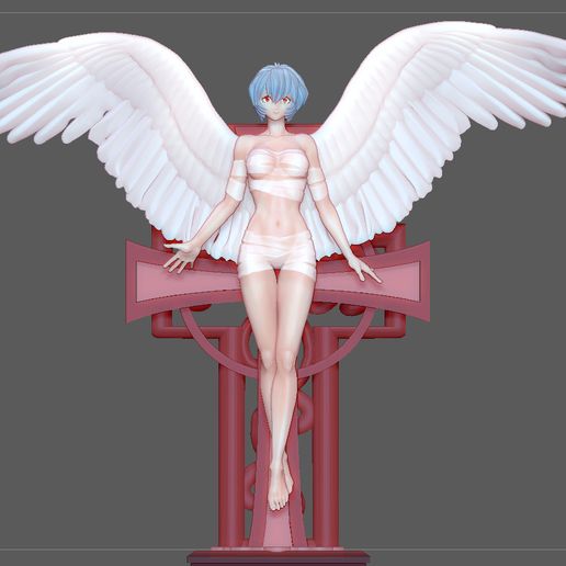 REI AYANAMI ANGEL EVANGELION SEXY GIRL STATUE CUTE PRETTY ANIME CHARACTER 3D PRINT 3D model